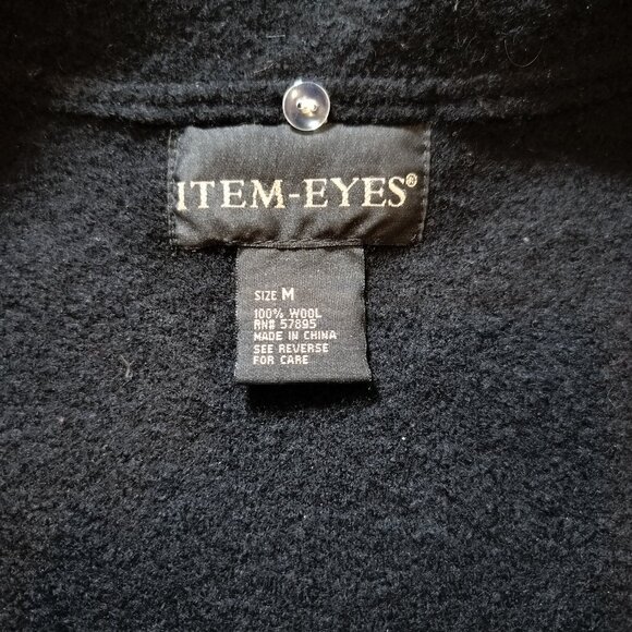 Black wool zipper wool vest, Old money balletcore, sustainable and eco-friendly - Picture 3 of 5